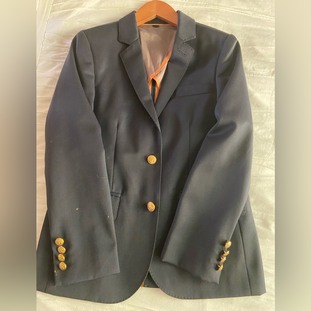 Crewcuts/ J. Crew navy blue blazer jacket!